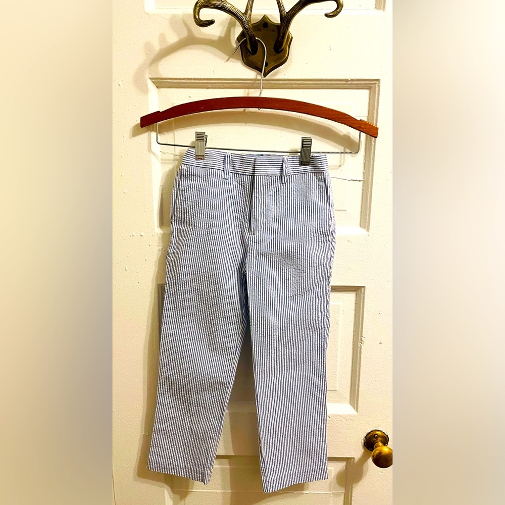 J. Crew Crewcuts Boys’ seersucker pants. Size 5
